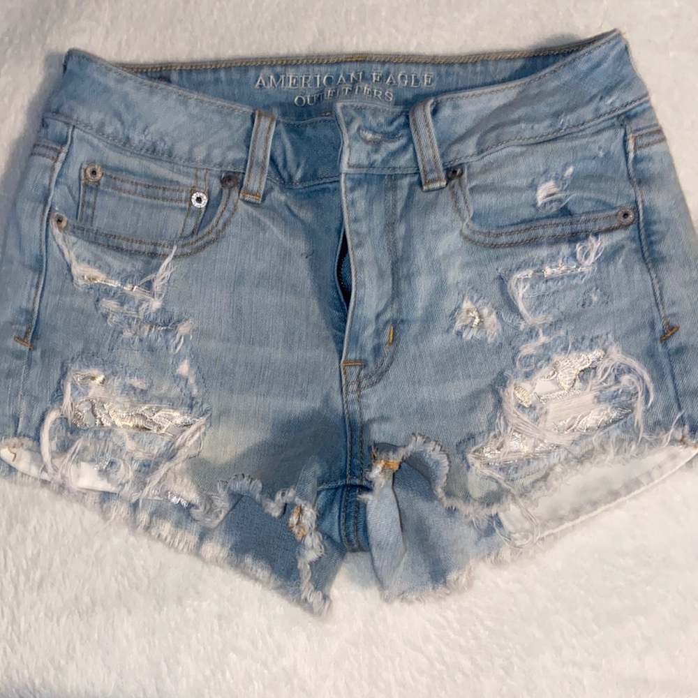 American eagle jean shorts